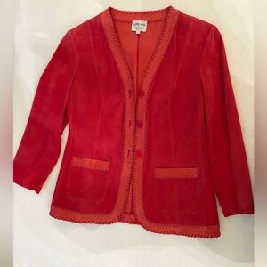 Armani Collezioni Women's Vibrant Pink Red Blazer